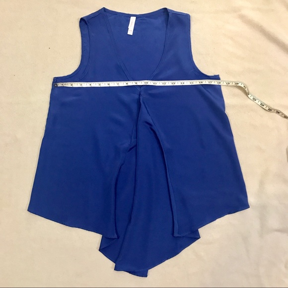 Xhileration pleated indigo blouse - Picture 3 of 5